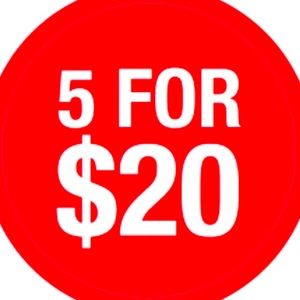 💜5 for $20 SALE! 💜